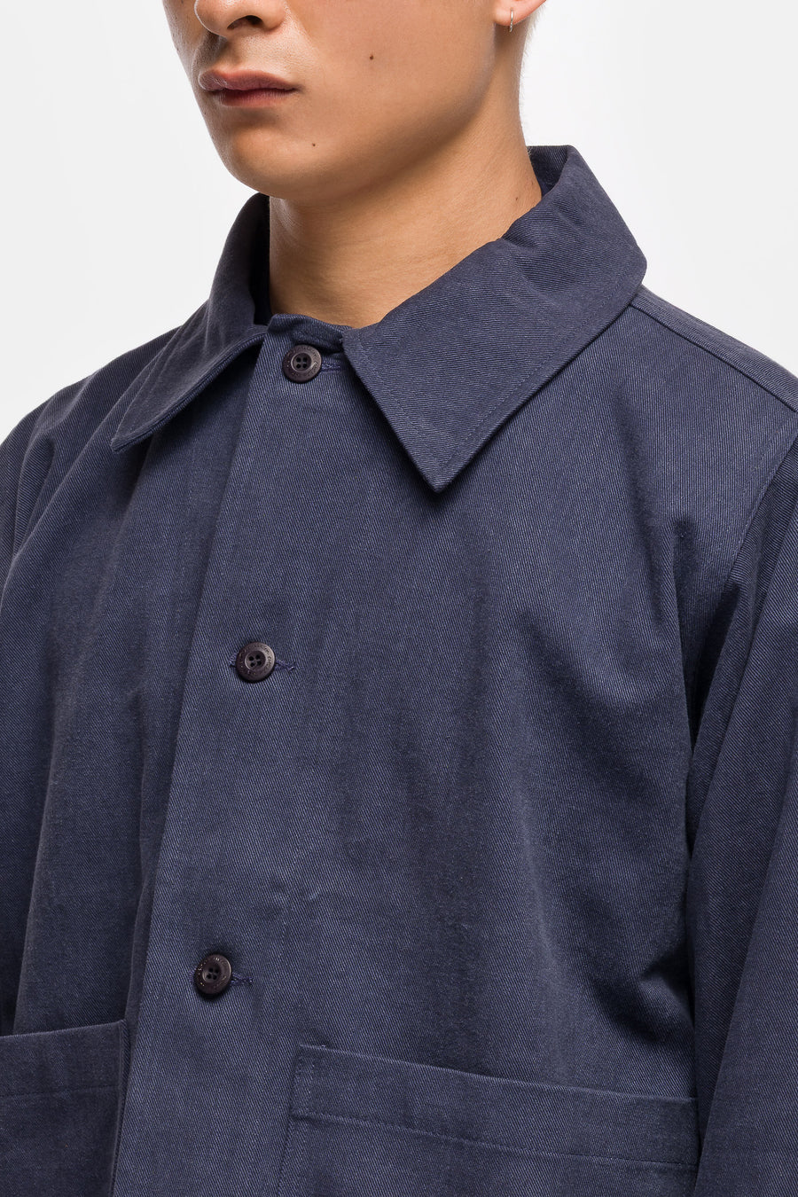 Plain Chore Jacket in Navy