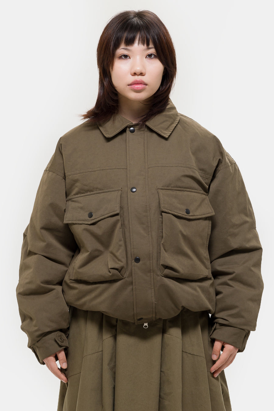 ジャケット・アウター namacheko 24ss fyris stand collar jacket Men Solid Band Collar Jacket - Verde | Benetton
