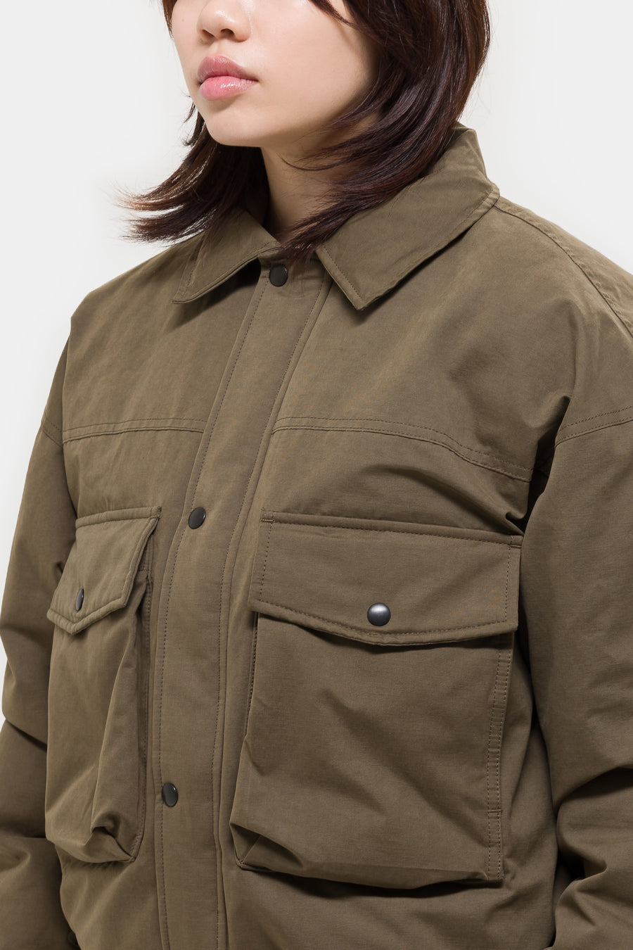 Estudio Niksen Down Pocket Jacket in Khaki - Notre