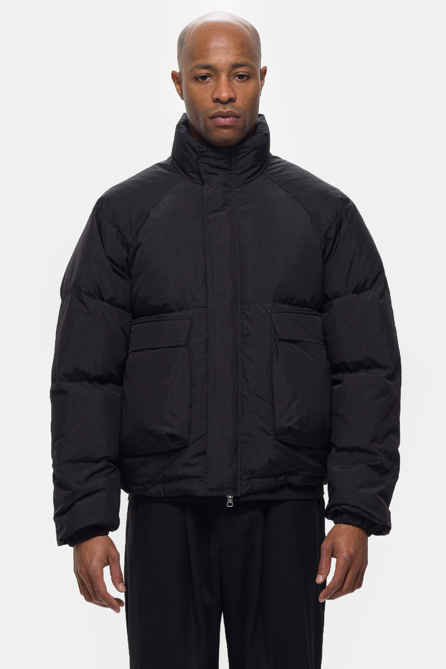 Raglan PufferJacket in Black