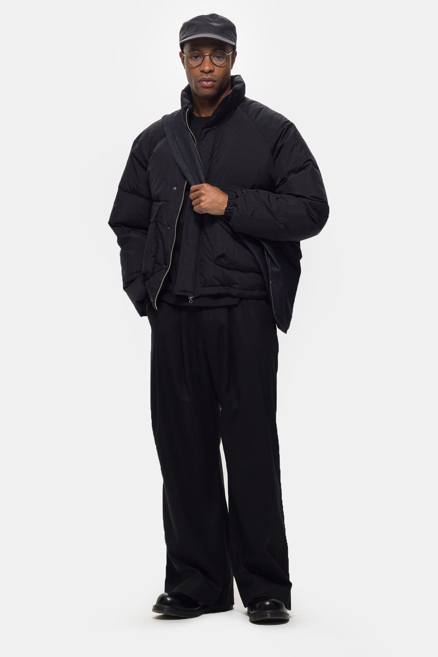 Raglan PufferJacket in Black