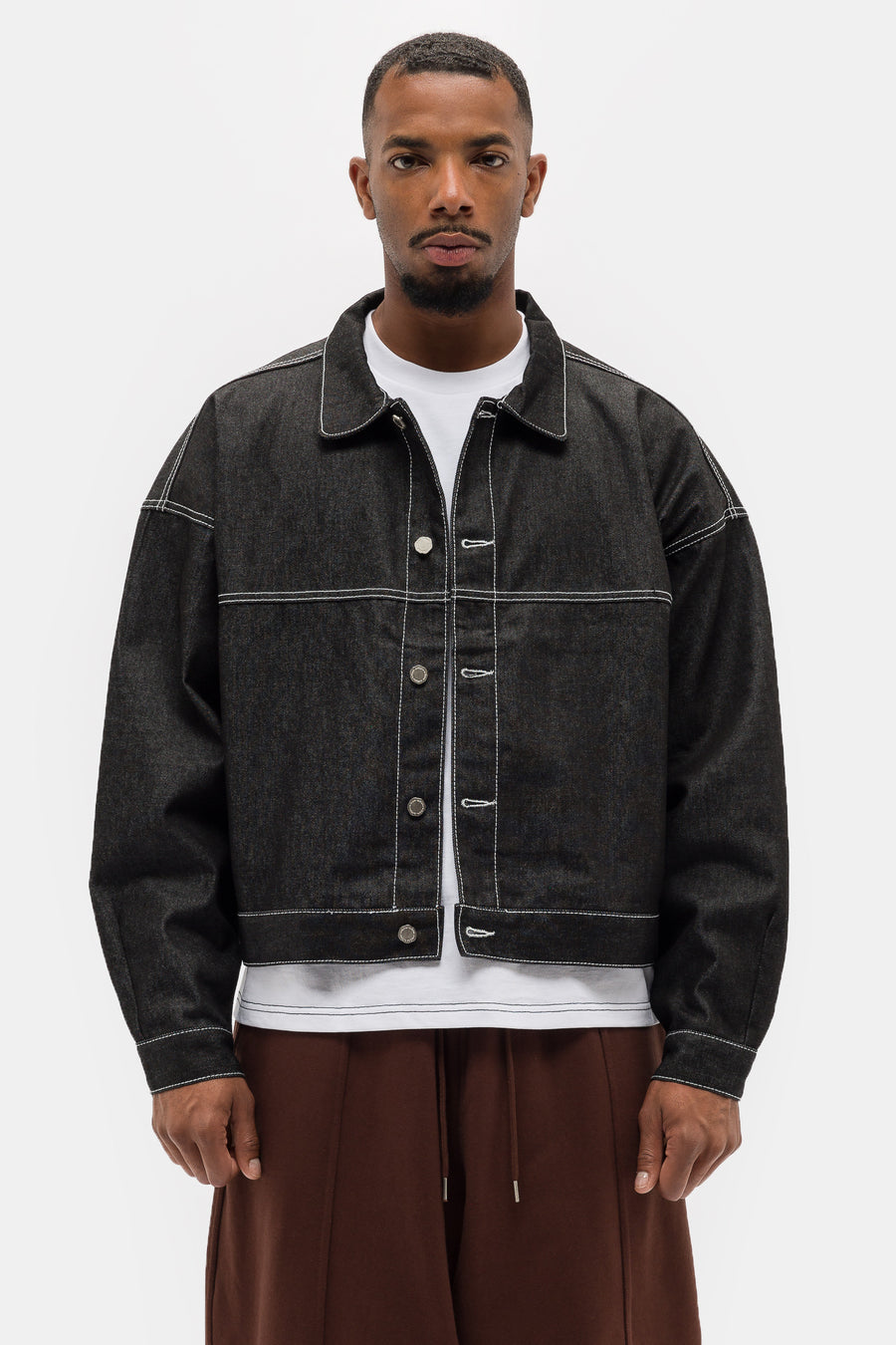 Unwashed denim jacket hotsell