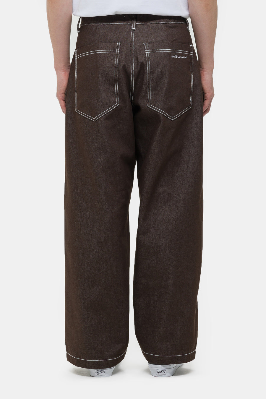 Raw Denim In-Stitch Jean in Brown
