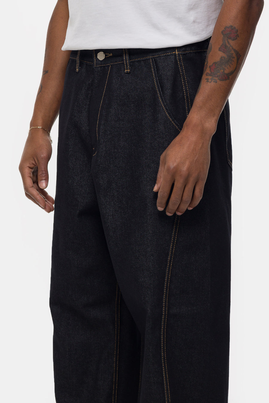 Raw Denim In-Stitch Jean in Indigo