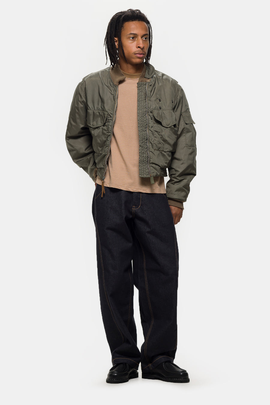 Estudio Niksen Raw Denim In-Stitch Jean in Indigo - Notre