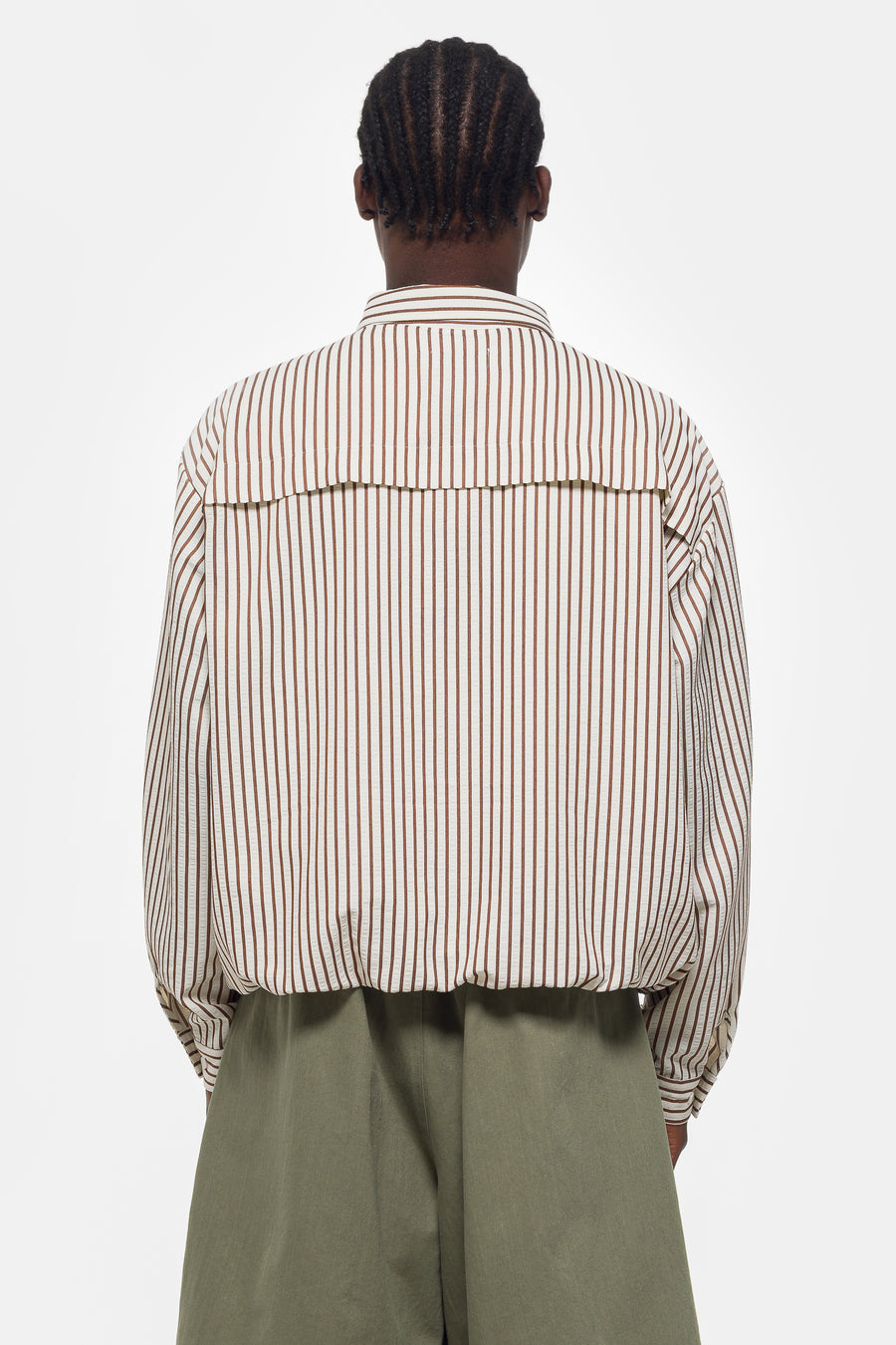 Estudio Niksen String Pocket Shirt in Brown - Notre