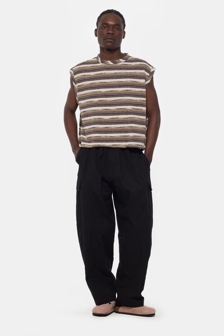 Estudio Niksen Stripe Knit Vest in Multi - Notre