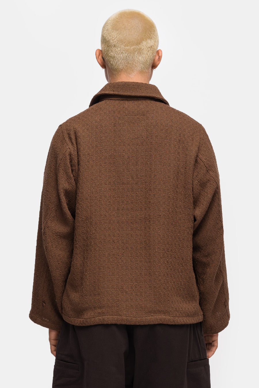 Estudio Niksen Textured Chore Jacket in Brown - Notre