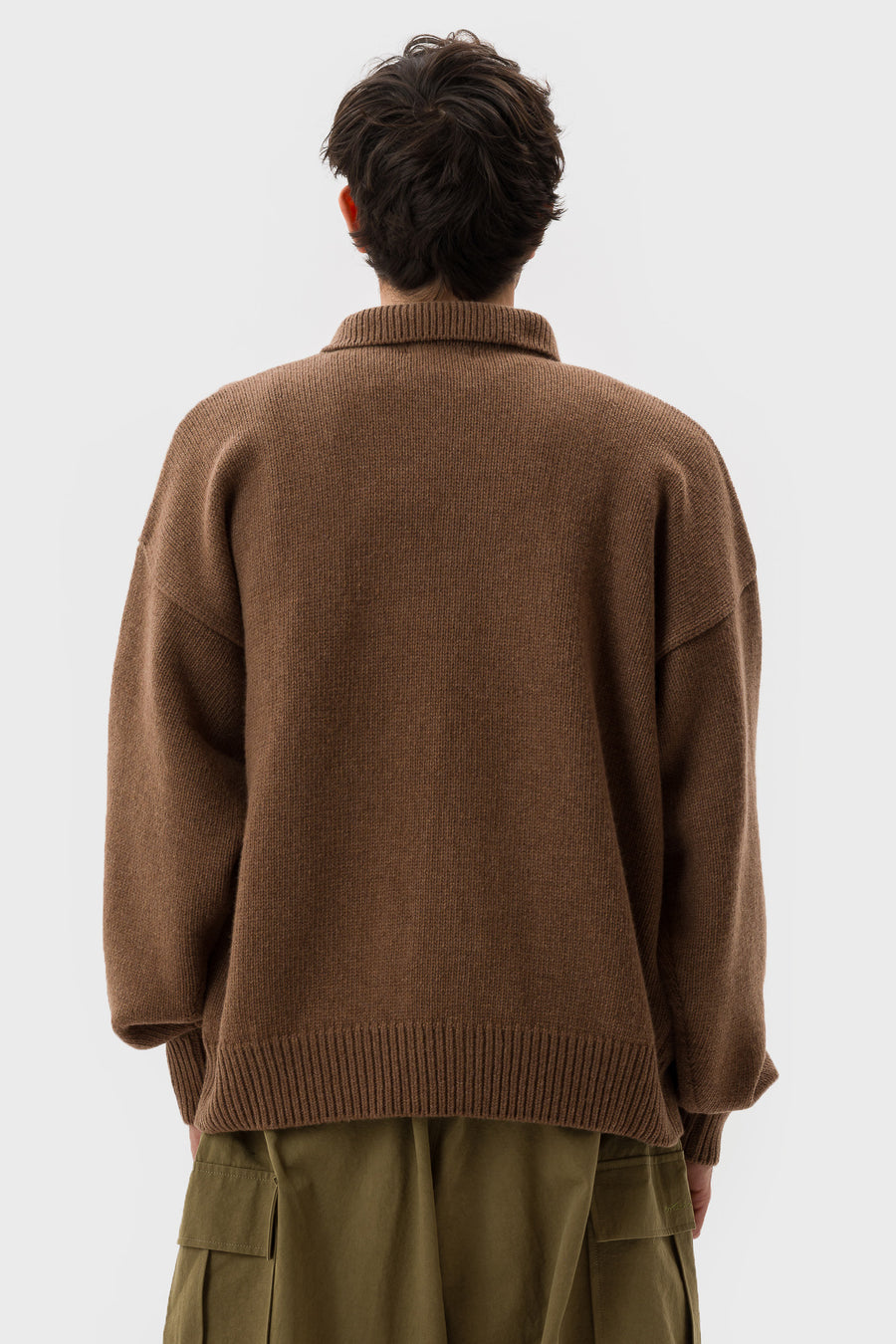 Estudio Niksen Mismatch Button Cardigan in Brown - Notre
