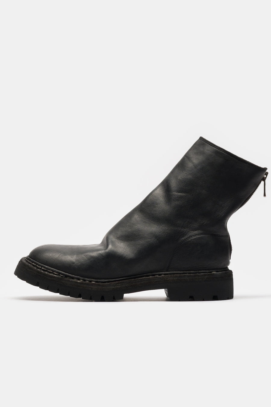 Guidi 796V_N Horse Leather Back Zip Boot in Black - Notre