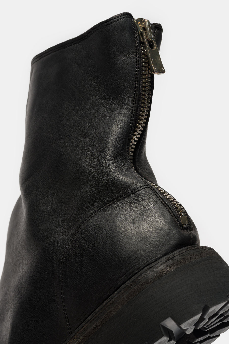 Guidi 796V_N Horse Leather Back Zip Boot in Black - Notre