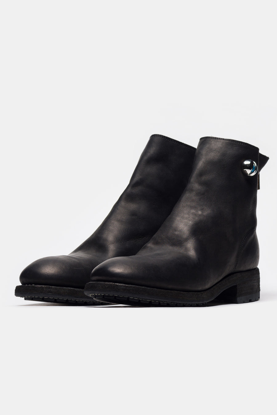 GUIDI leather ピアス Undercover 996V_EYE Reverse Horse Leather Back Zip Boot in