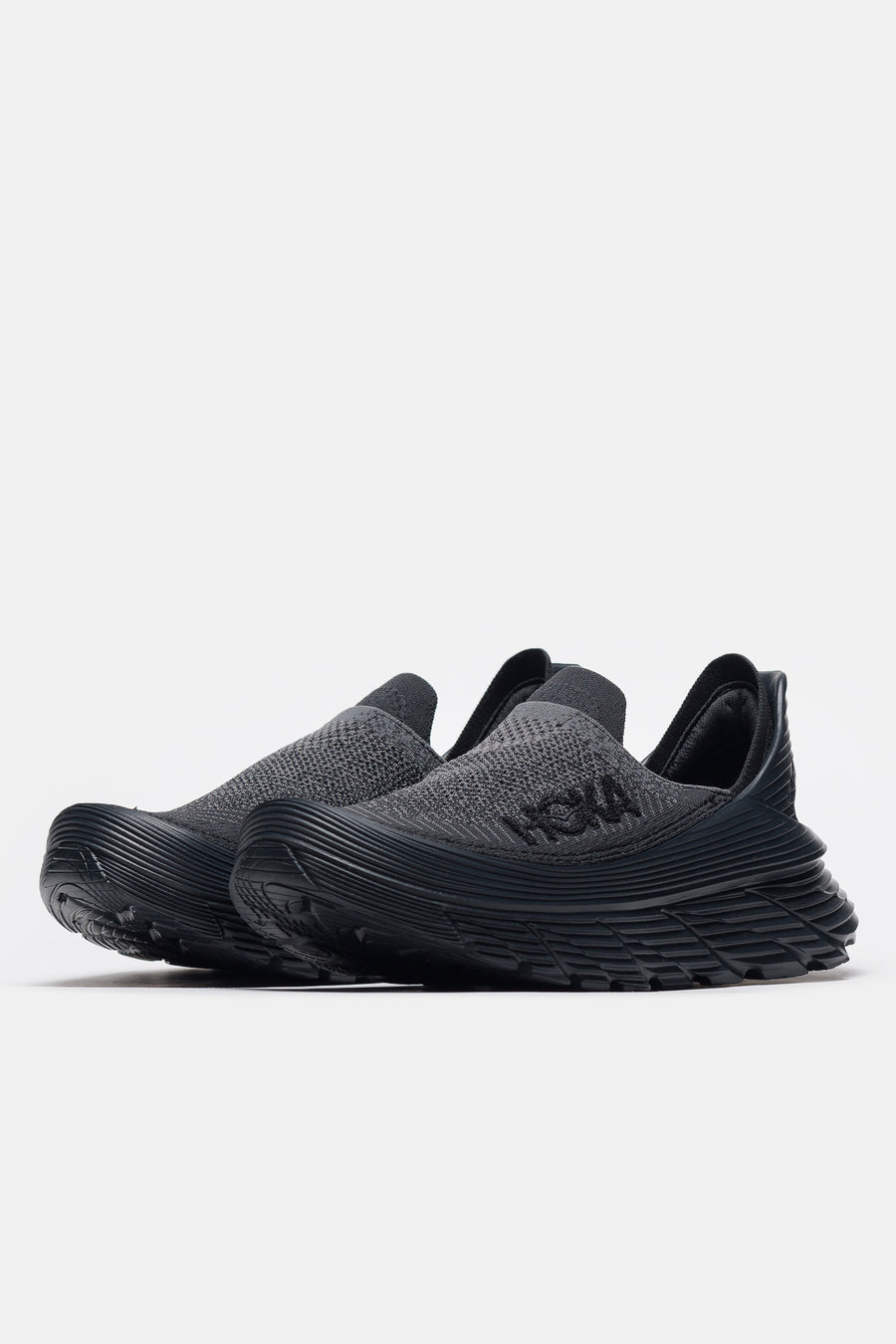 HOKA Restore TC Sneaker in Black/Black - Notre