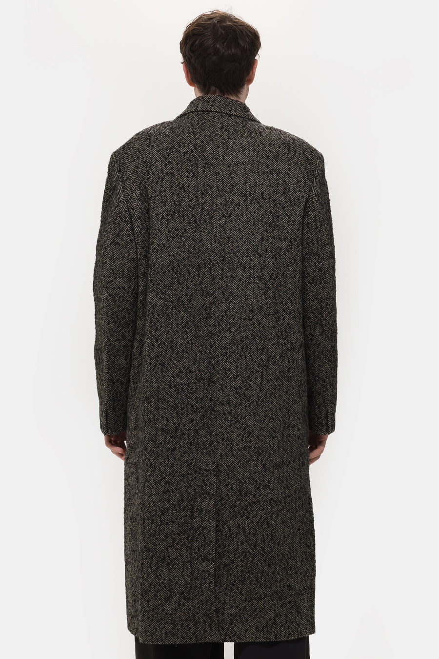 ジャケット・アウター CLANE RIB COLLAR WOOL LONG COAT CLANE RIB COLLAR WOOL LONG COAT Poncho