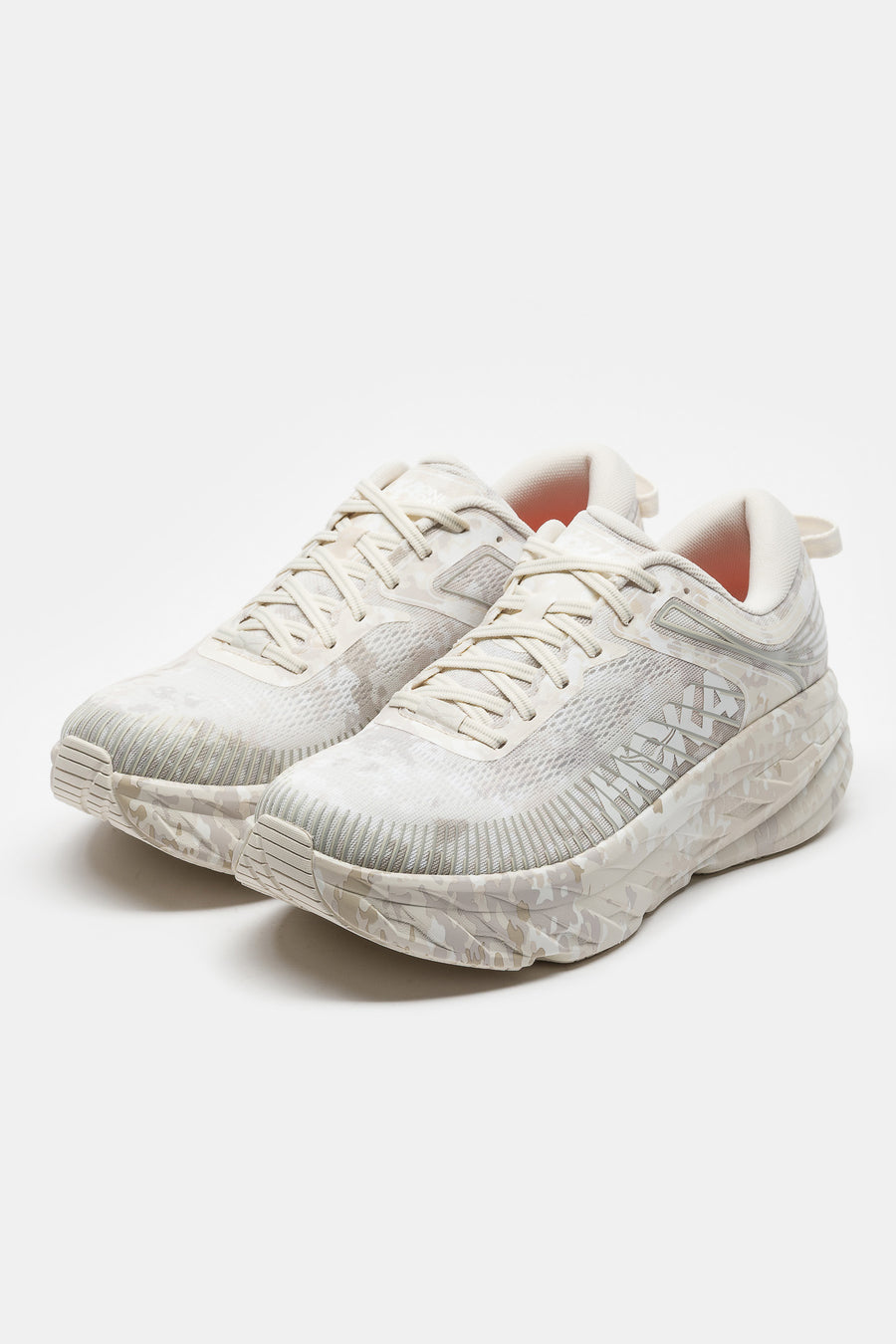 HOKA Beams Bondi 7 Sneaker in Turtledove/Tidal Foam - Notre