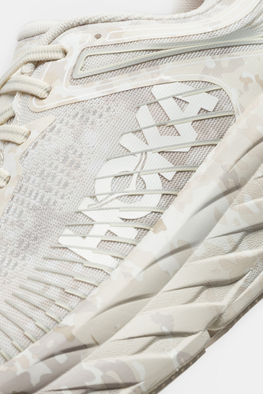 HOKA Beams Bondi 7 Sneaker in Turtledove/Tidal Foam - Notre