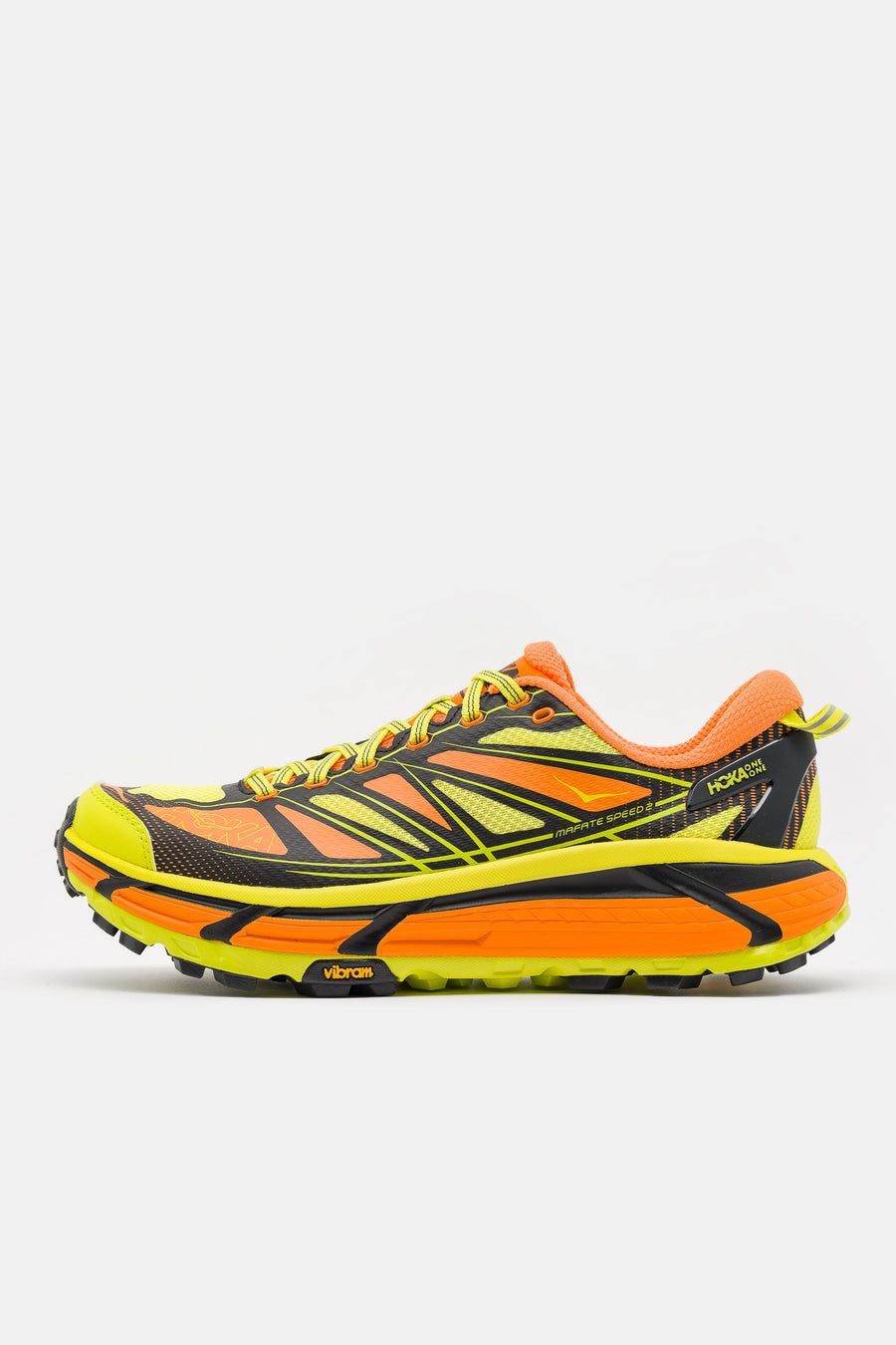 HOKA Mafate Speed 2 Sneaker in Electric Tangerine/Hoka Citrus - Notre