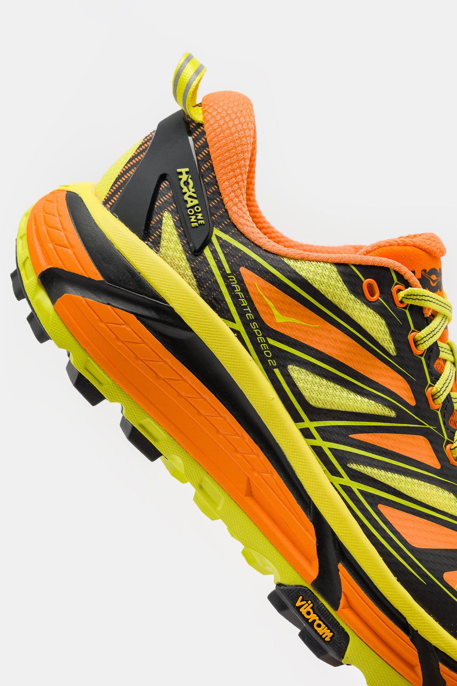 HOKA Mafate Speed 2 Sneaker in Electric Tangerine/Hoka Citrus - Notre