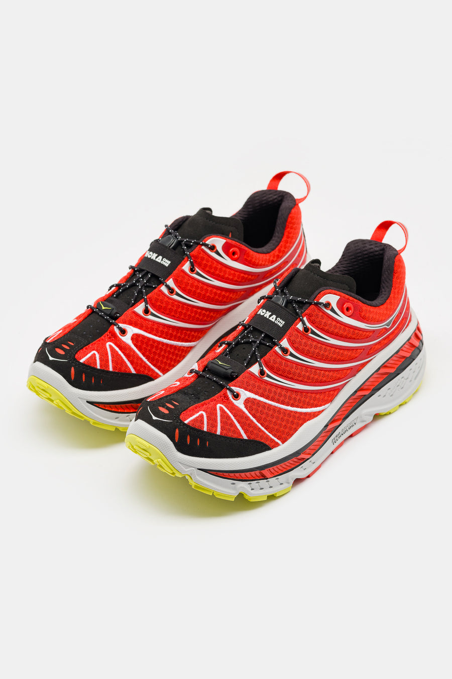 HOKA Stinson Evo OG Sneaker in Habanero/Black - Notre
