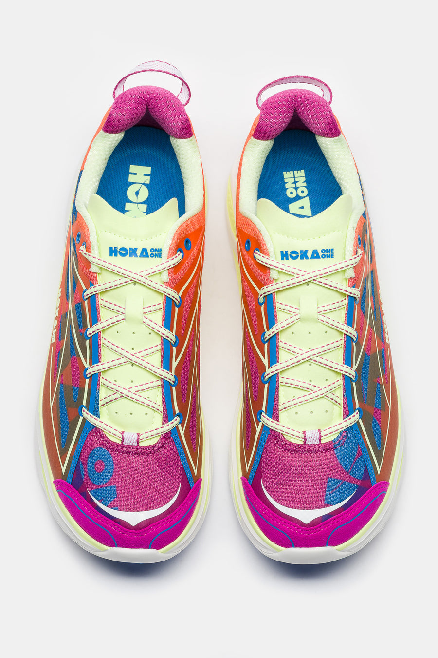 HOKA Huaka Pro Sneaker in Fuchsia/Neon Yuzu - Notre