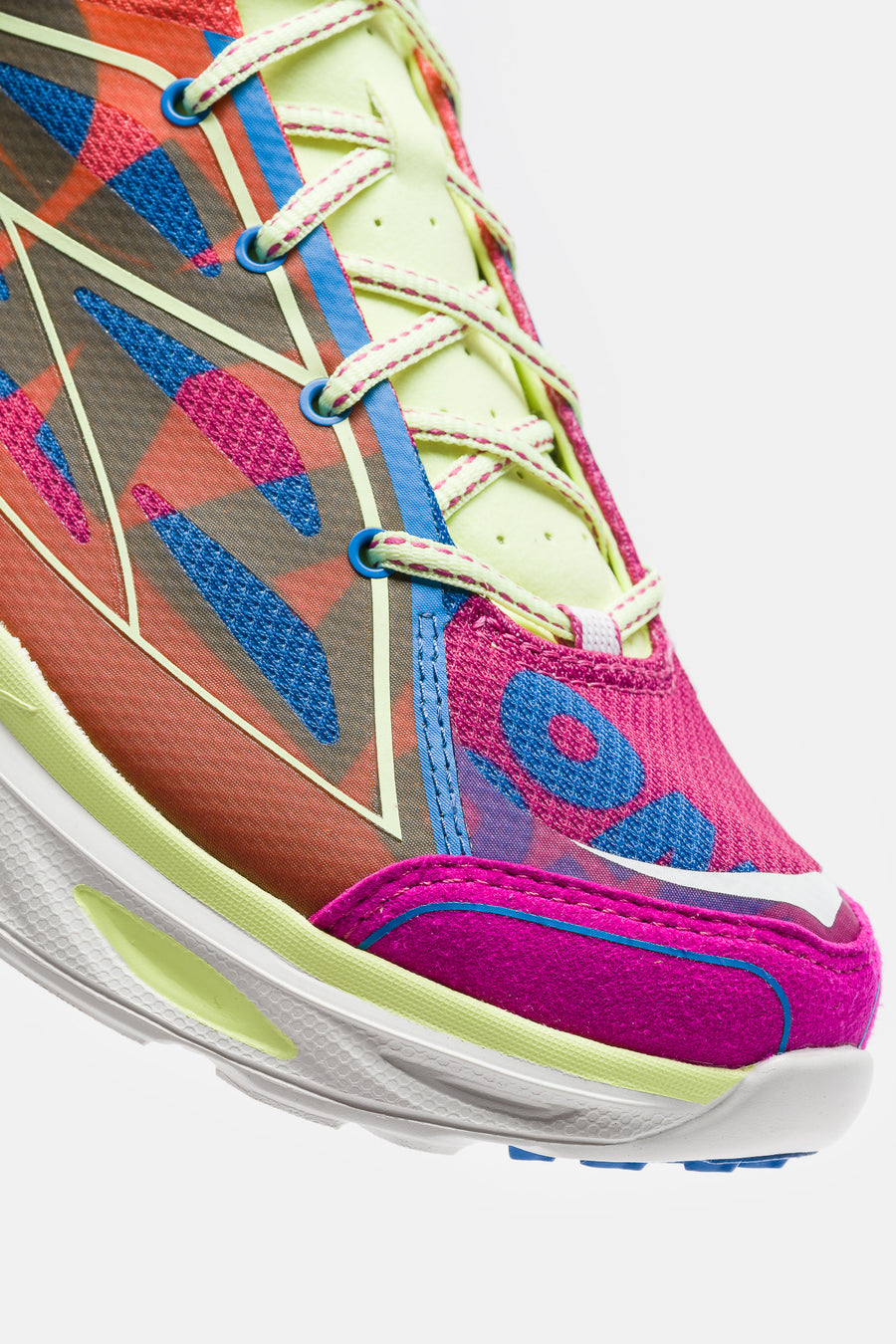 HOKA Huaka Pro Sneaker in Fuchsia/Neon Yuzu - Notre