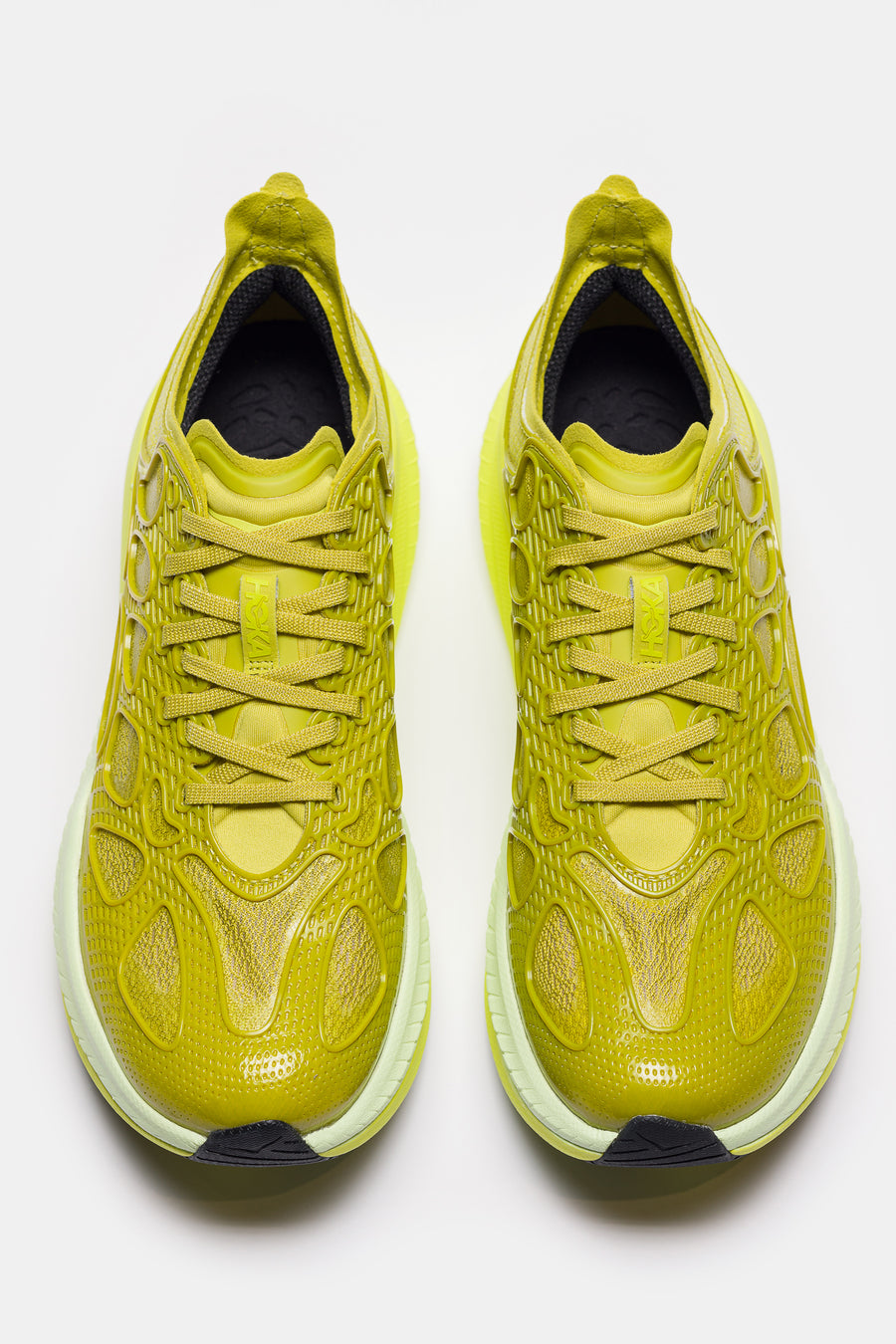 HOKA Mach X Caged Sneaker in Pea Green/Hoka Citrus - Notre