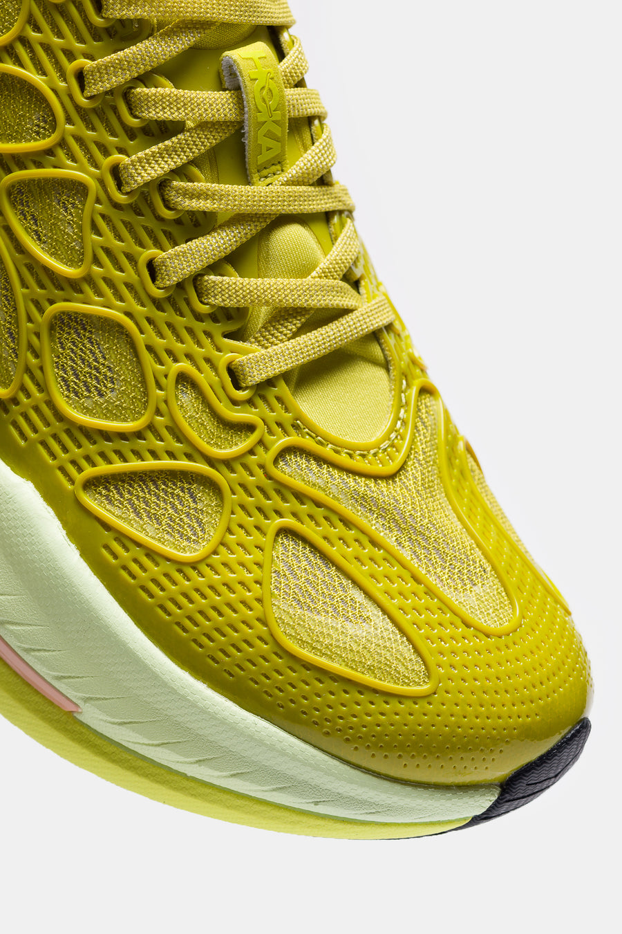 HOKA Mach X Caged Sneaker in Pea Green/Hoka Citrus - Notre