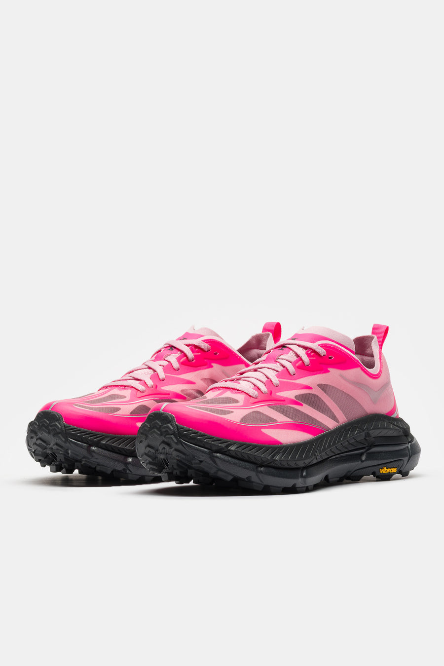 HOKA Mafate Speed 4 Lite Sneaker in Neon Dragonfruit/Black - Notre