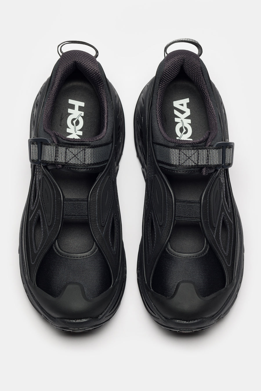 HOKA Stinson Breeze Sneaker in Black/Carbon Black - Notre