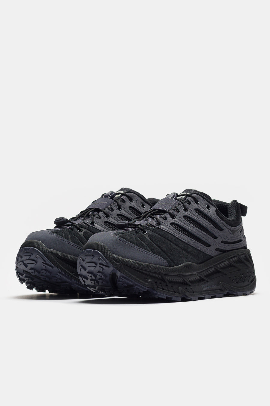 HOKA Stinson Evo OG TP Sneaker in Black/Black - Notre