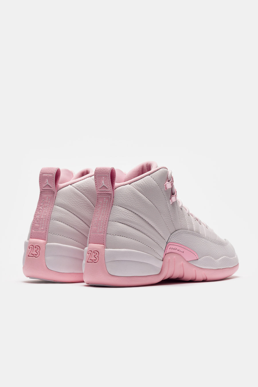 Air Jordan 12 Retro Big Kids Sneaker in Pearl Pink/Medium Soft Pink