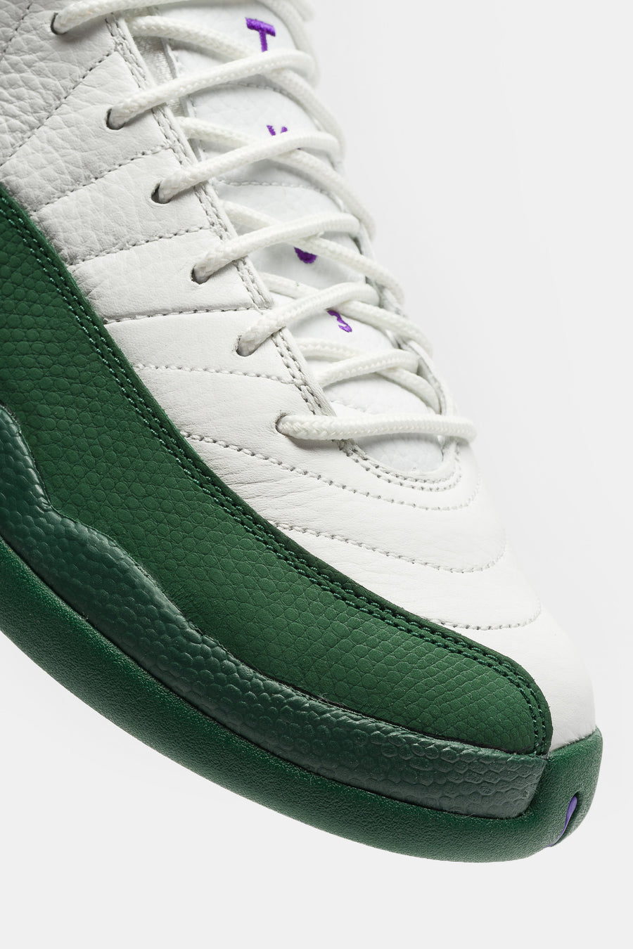 Jordan Air Jordan 12 Retro Grade School Sneaker in Summit White/Gorge Green - Notre