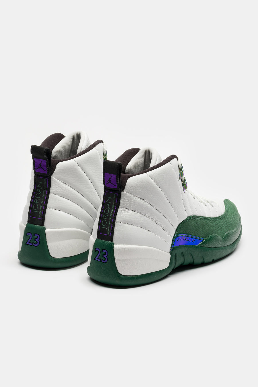 Jordan Air Jordan 12 Retro Sneaker in Summit White/Gorge Green - Notre