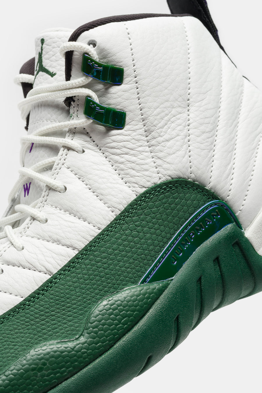 Jordan Air Jordan 12 Retro Sneaker in Summit White/Gorge Green - Notre