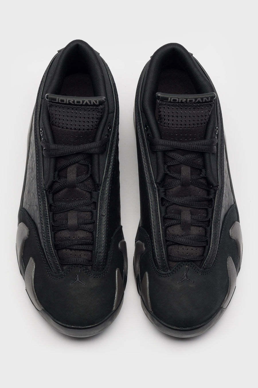 Air Jordan XIV Low Sneaker in Black/Medium Ash