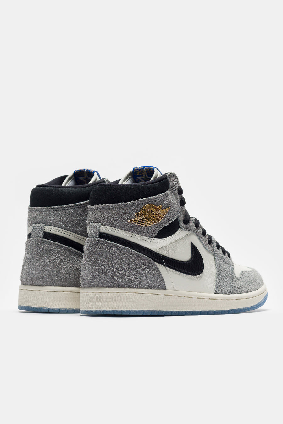 Jordan Air Jordan 1 Retro High OG Sneaker in Cool Grey/Black/Sail/Game Royal - Notre