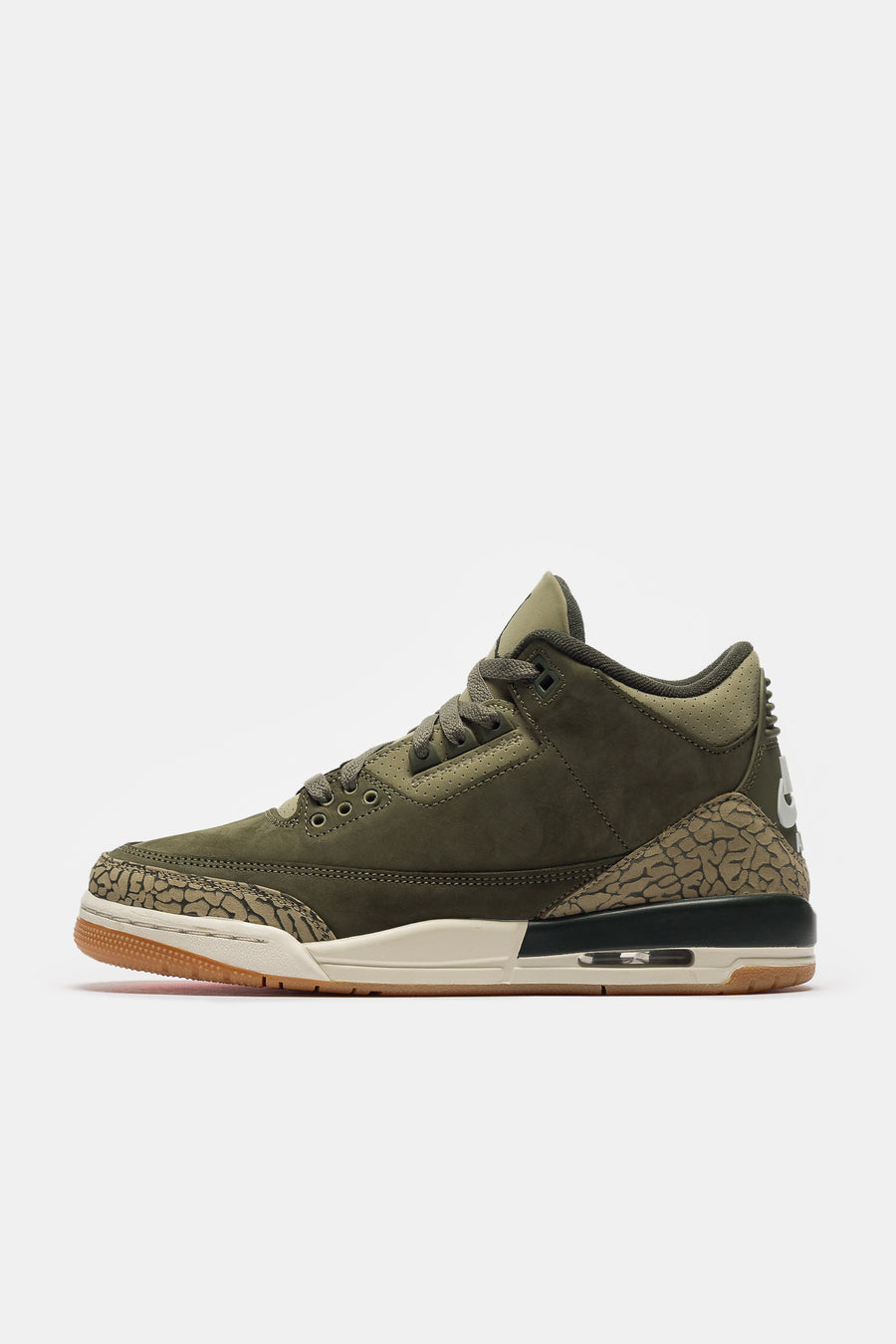 Jordan Air Jordan 3 Retro Grade School Sneaker in Medium Olive/Sequoia/Neutral Olive/Sail - Notre