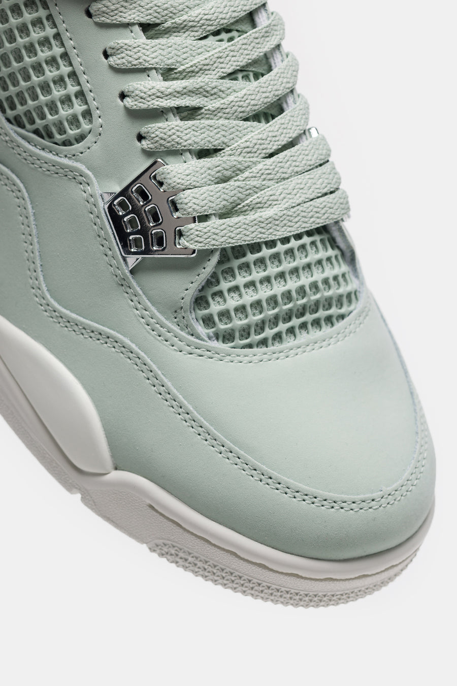 Air Jordan 4 Retro Sneaker in Seafoam/Sail/Metallic Silver Air Jordan 4 Retro Sneaker in Seafoam/Sail/Metallic Silver