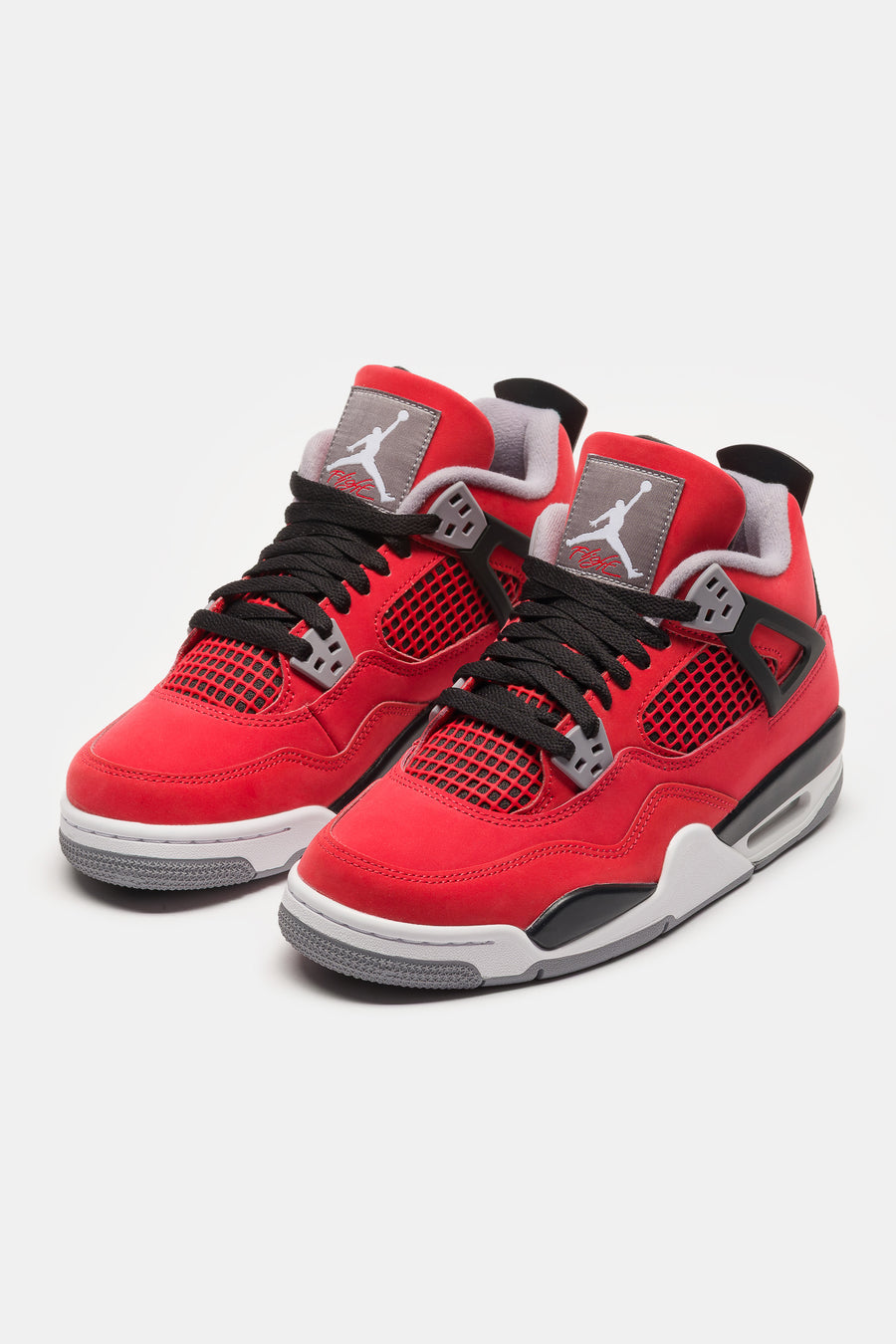 Jordan Air Jordan 4 Big Kids Sneaker in Fire Red/White/Black/Cement Grey - Notre