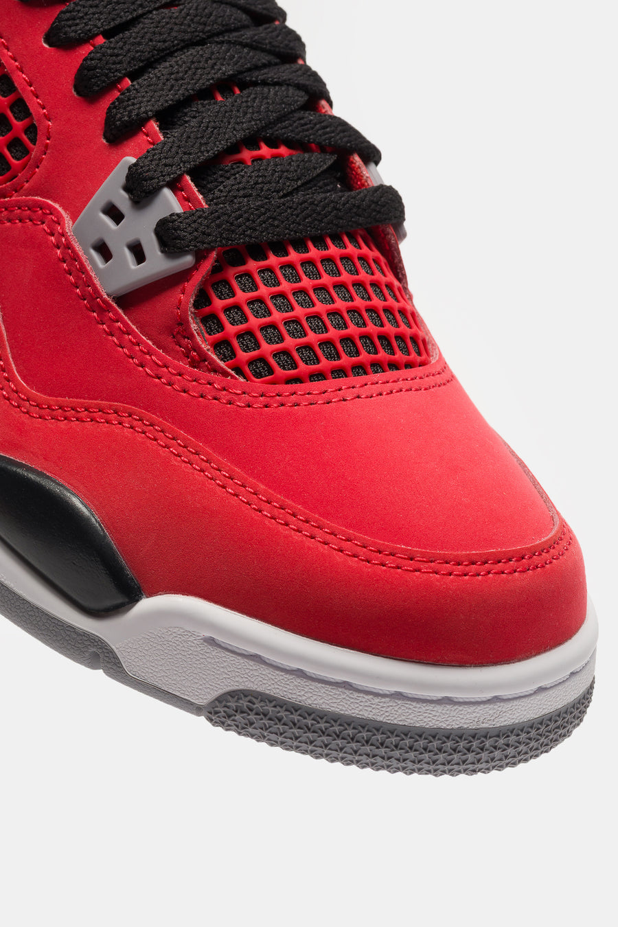 Jordan Air Jordan 4 Big Kids Sneaker in Fire Red/White/Black/Cement Grey - Notre