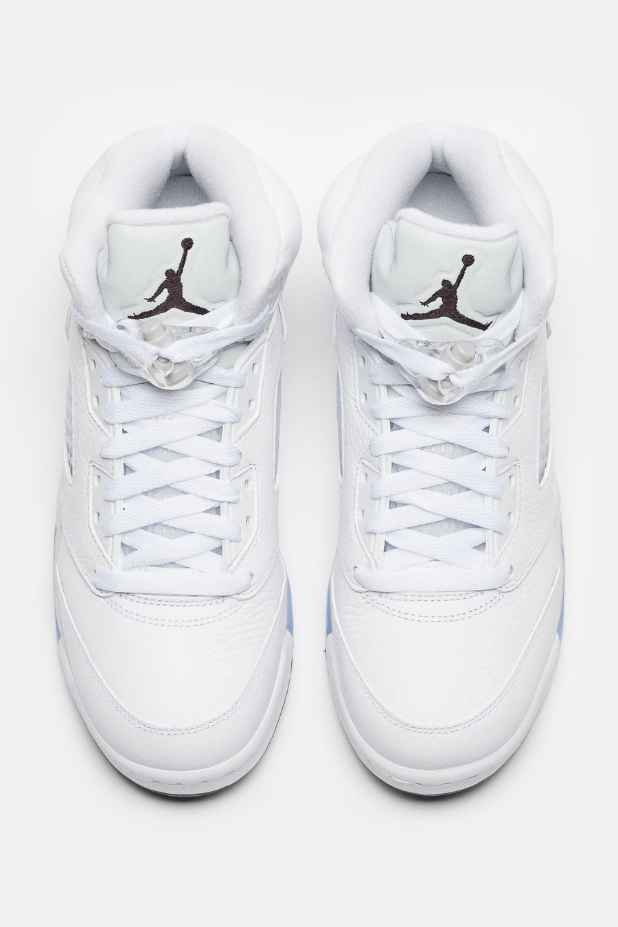 Jordan Air Jordan 5 Retro Grade School Sneaker in White/Black/Metallic Silver - Notre