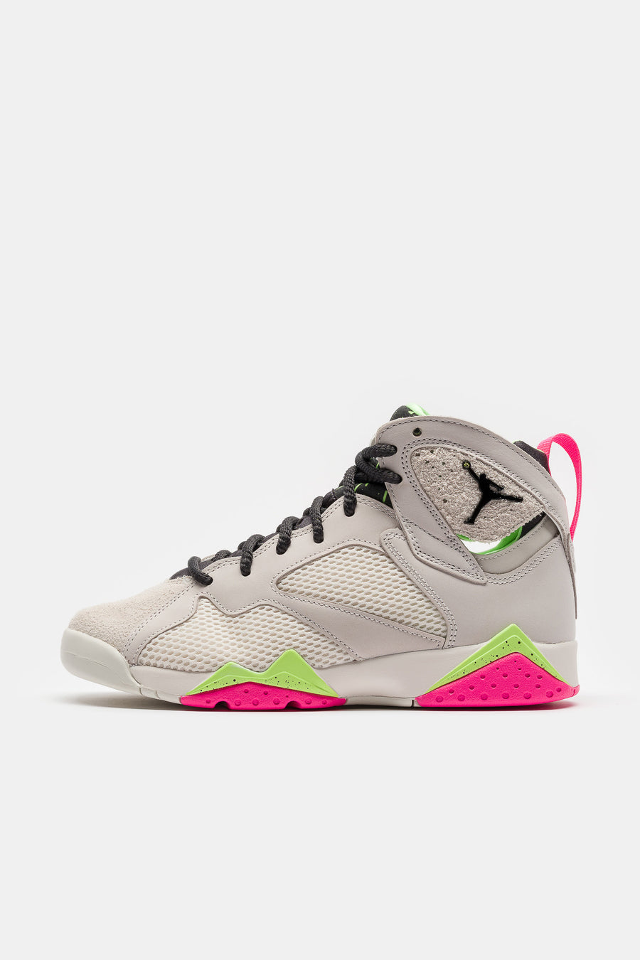 Jordan Air Jordan 7 Retro Sneaker in Phantom/Anthracite/Lime Blast/Pink Blast - Notre