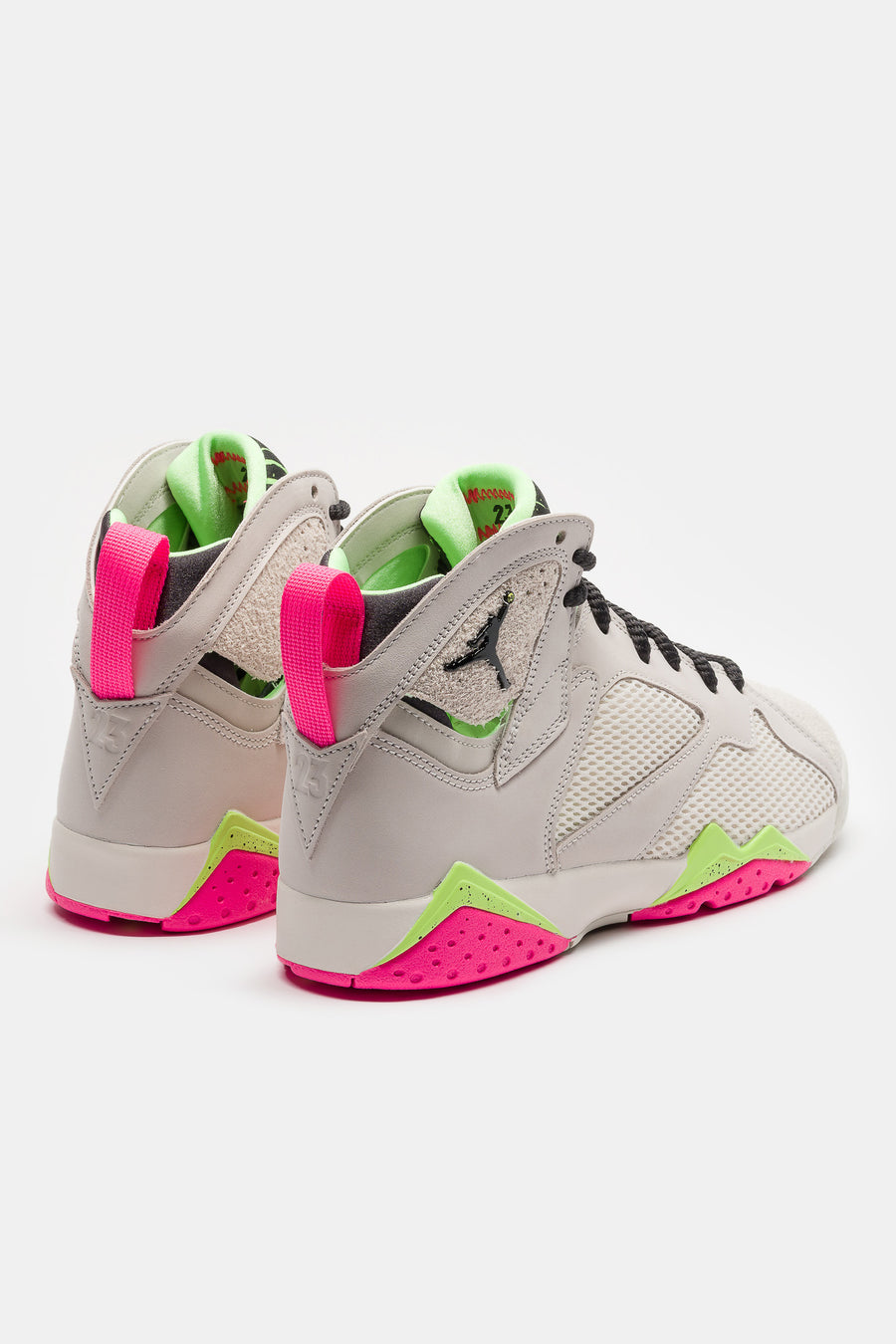 Jordan Air Jordan 7 Retro Sneaker in Phantom/Anthracite/Lime Blast/Pink Blast - Notre