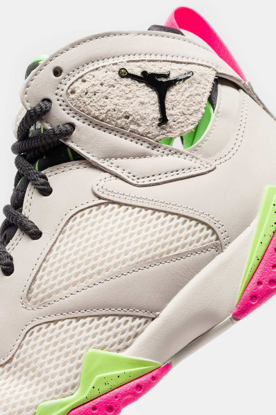 Jordan Air Jordan 7 Retro Sneaker in Phantom/Anthracite/Lime Blast/Pink Blast - Notre