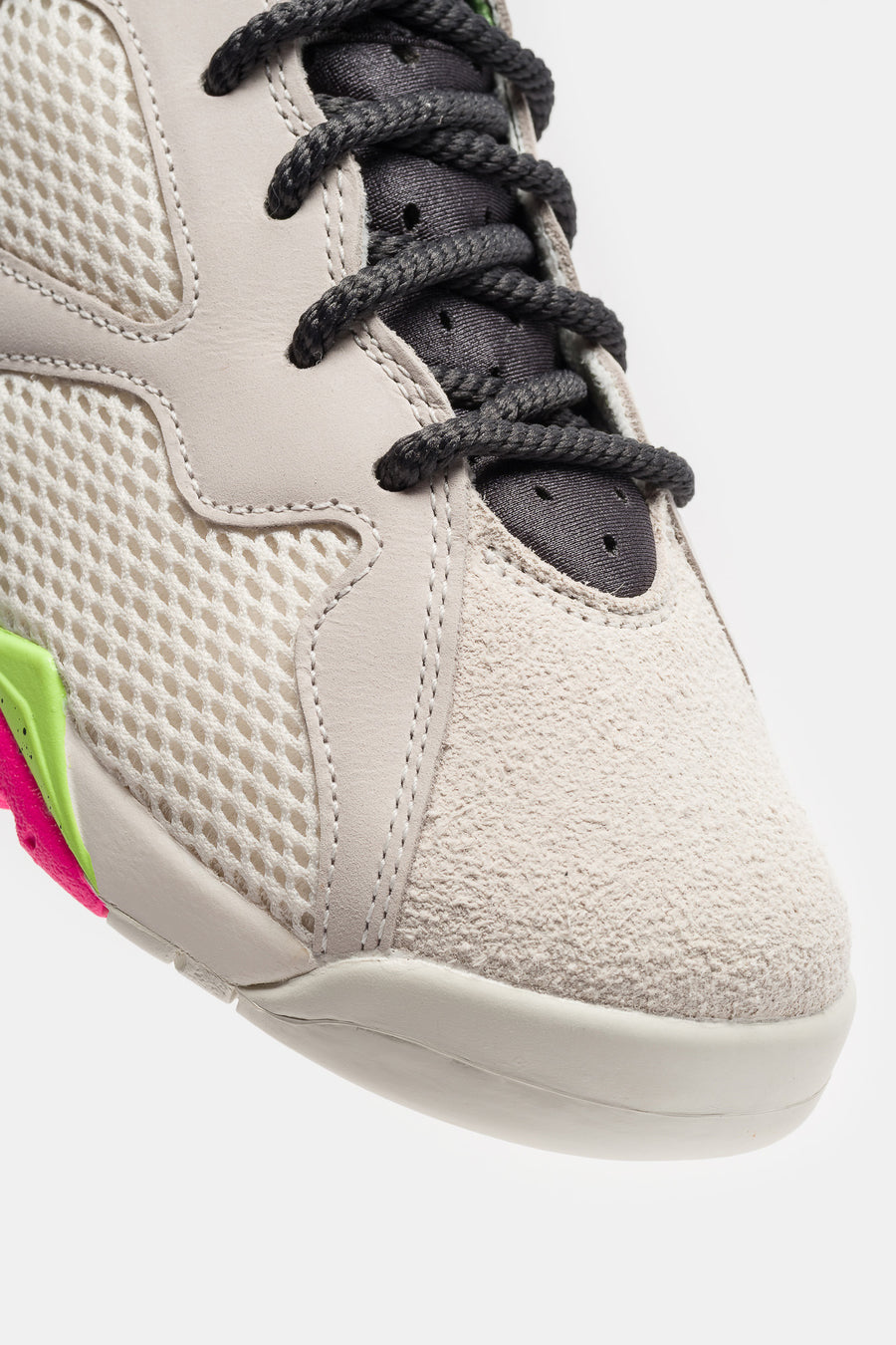 Jordan Air Jordan 7 Retro Sneaker in Phantom/Anthracite/Lime Blast/Pink Blast - Notre