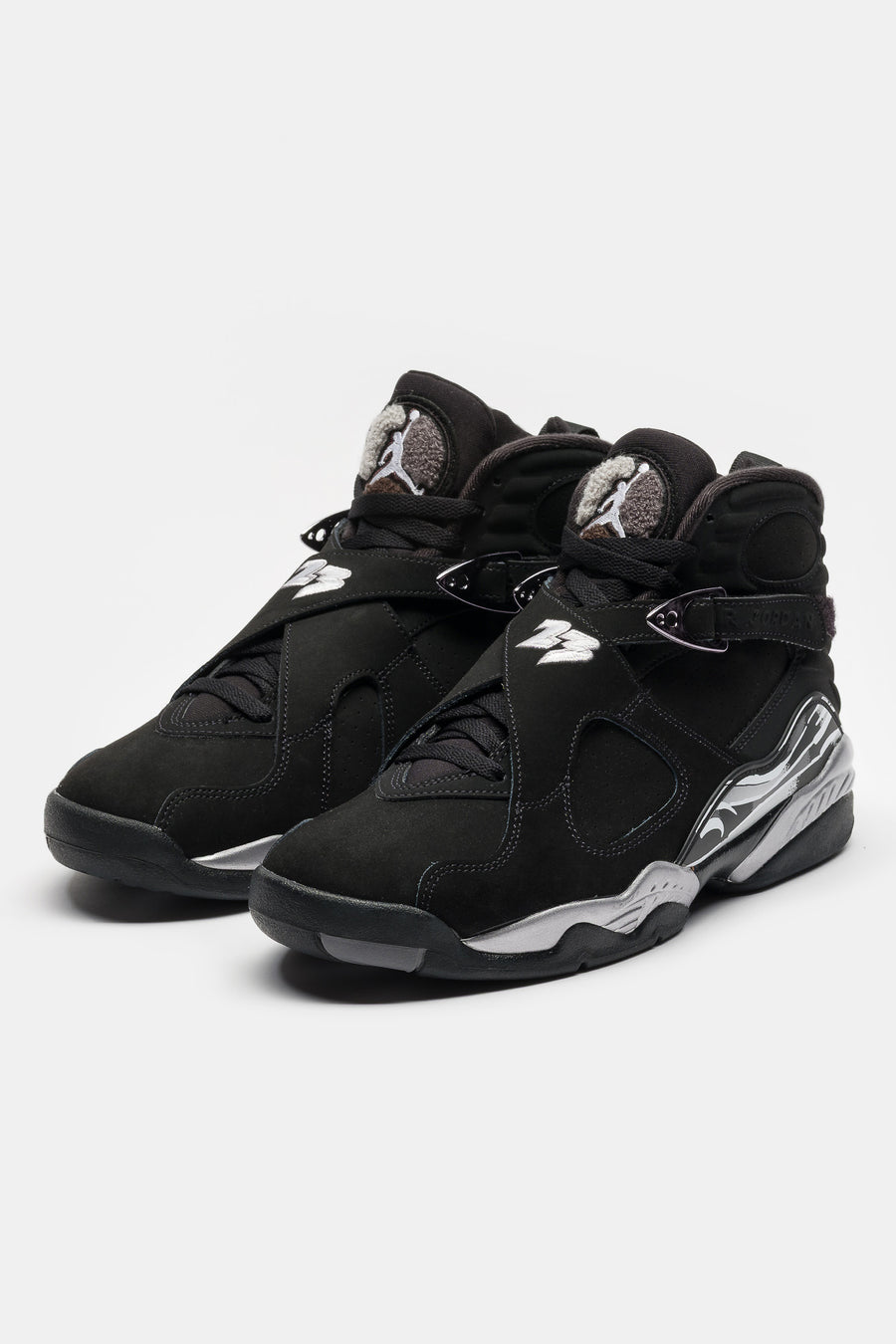 Jordan Air Jordan 8 Retro Sneaker in Black/White/Light Graphite - Notre