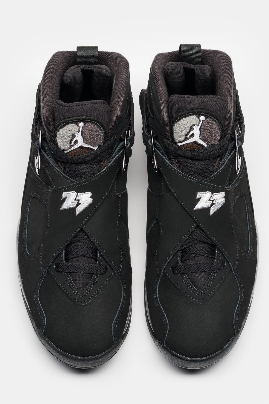 Jordan Air Jordan 8 Retro Sneaker in Black/White/Light Graphite - Notre