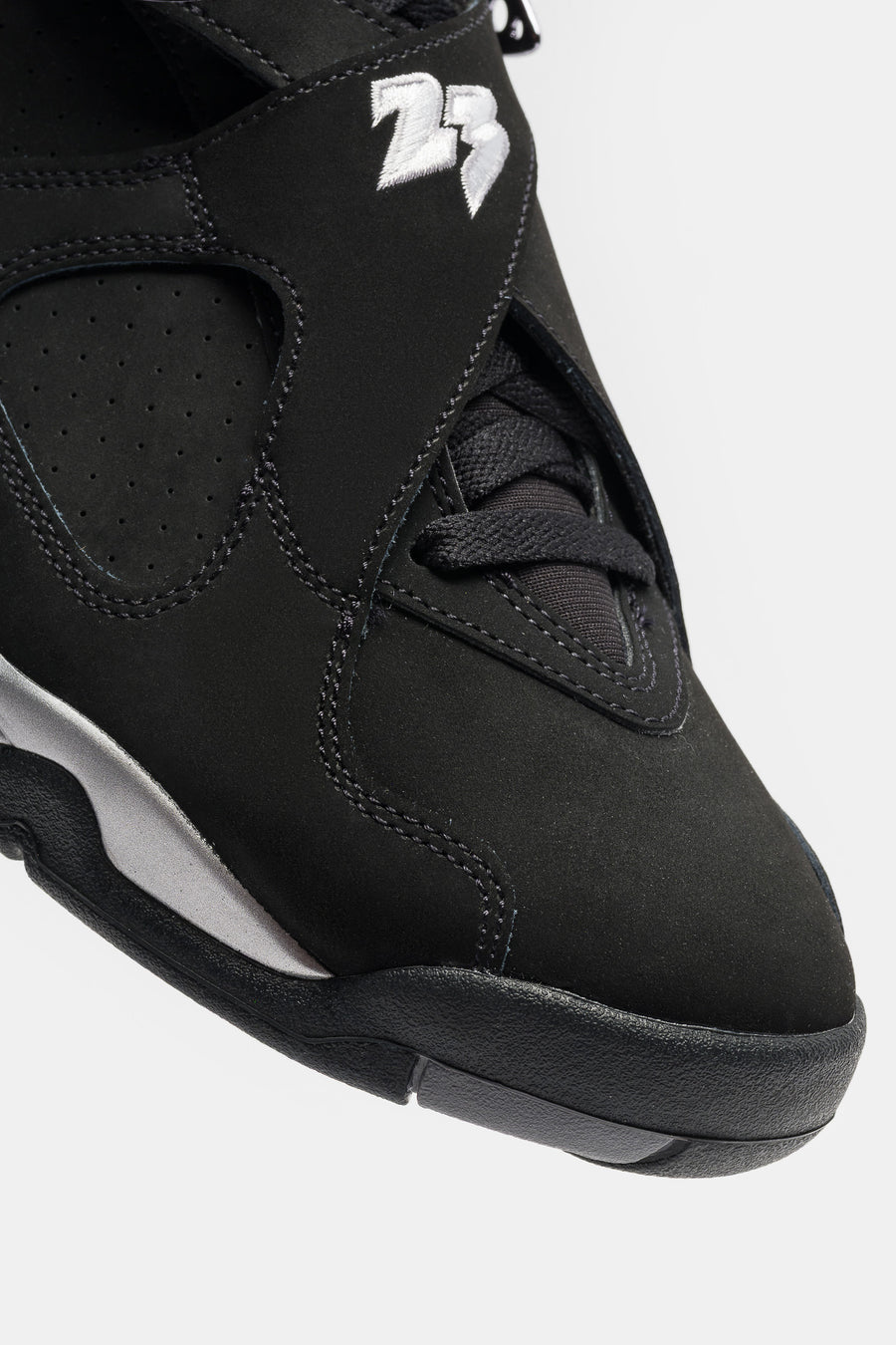 Jordan Air Jordan 8 Retro Sneaker in Black/White/Light Graphite - Notre
