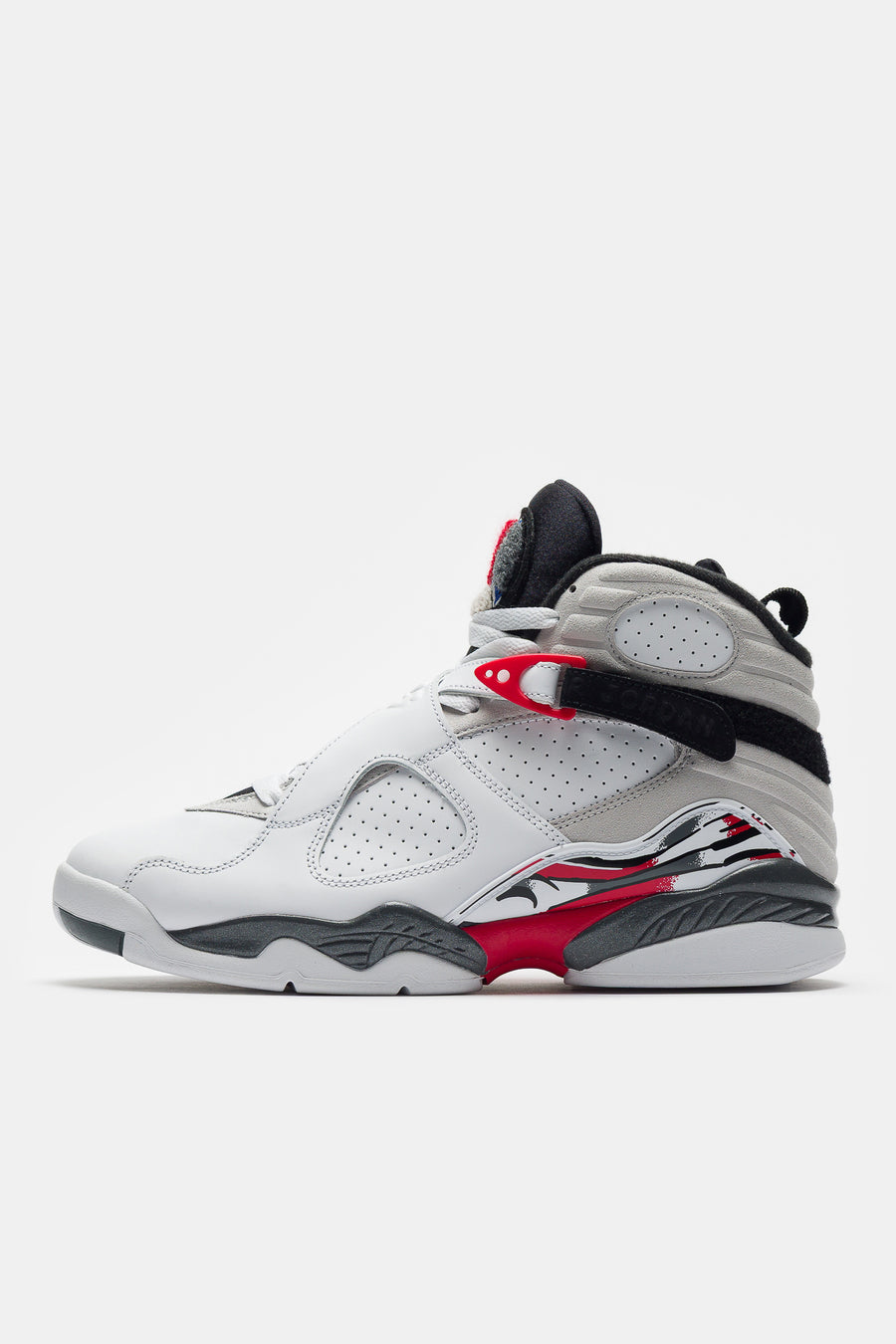 Jordan Air Jordan 8 Retro Sneaker in White/Black/True Red - Notre