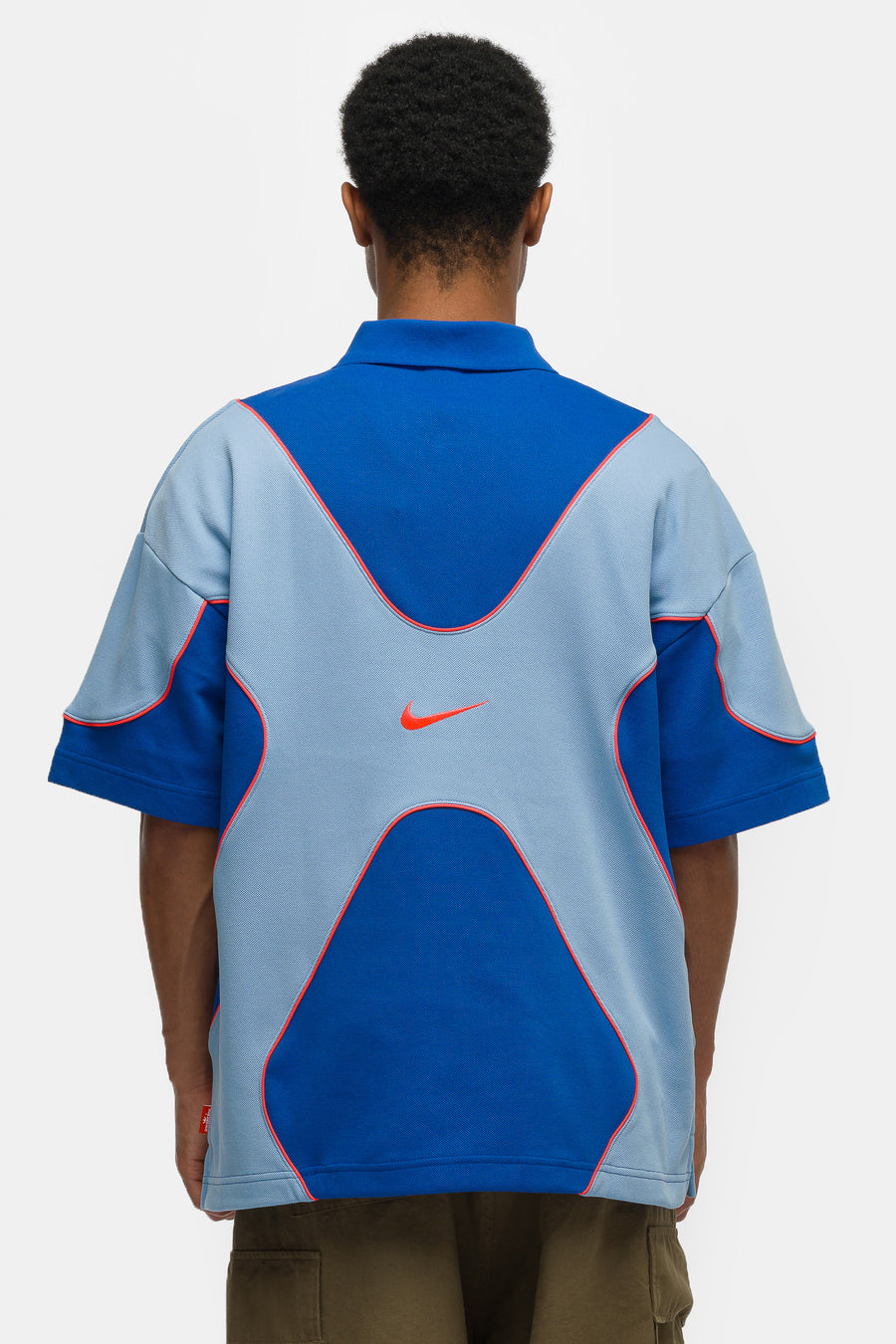 Jordan Awake NY Polo in Light Blue/Game Royal/Infrared 23/White - Notre
